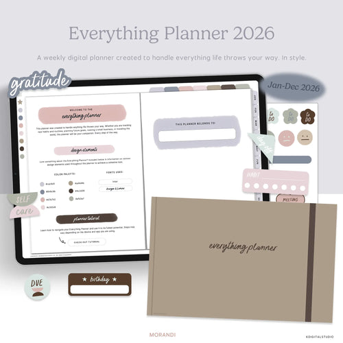 2026 Weekly Everything Planner in Morandi