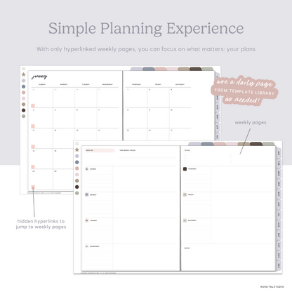 2026 Weekly Everything Planner in Morandi