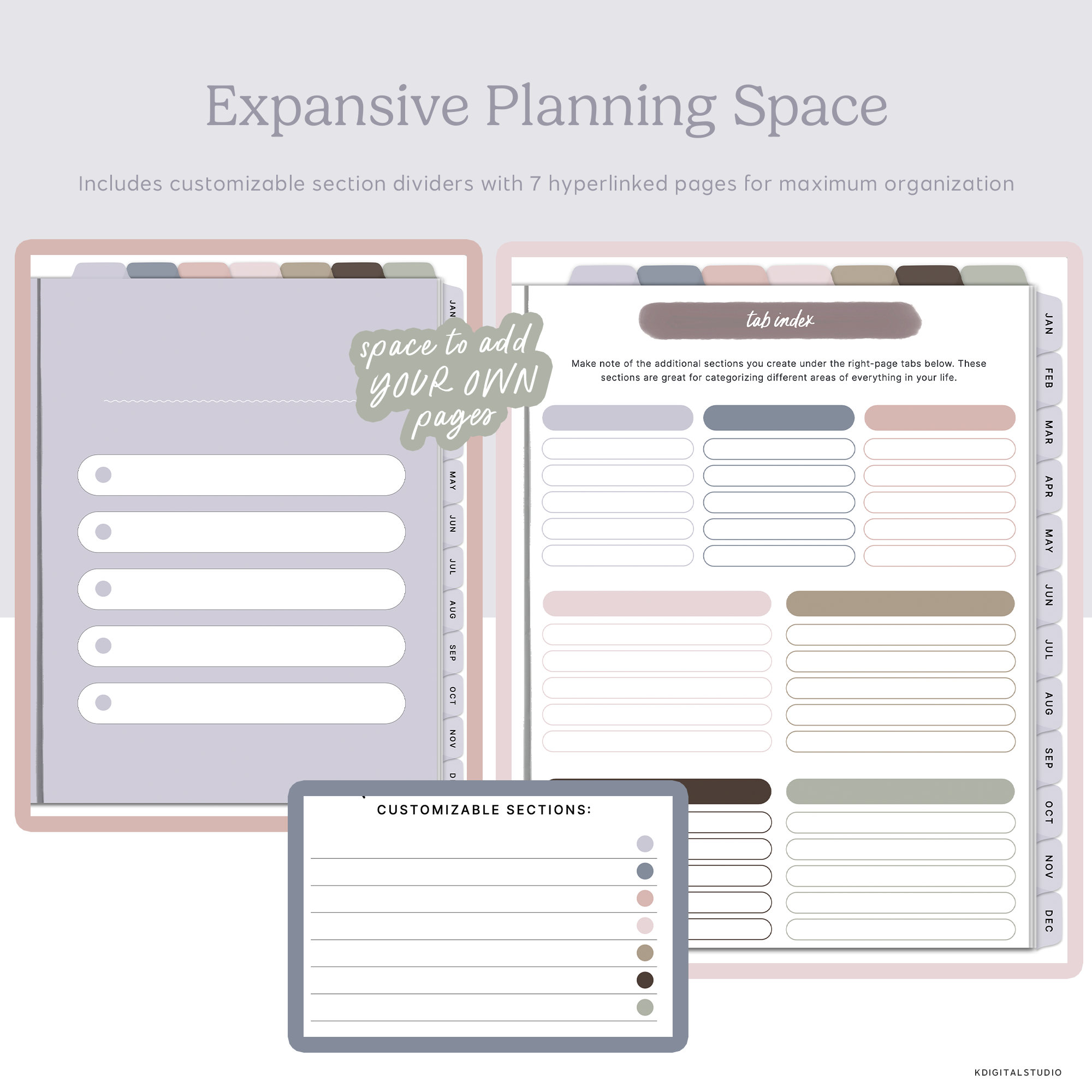 2026 Weekly Everything Planner in Morandi