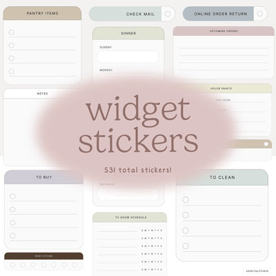 Home Life Widgets in Muted KDigitalStudio
