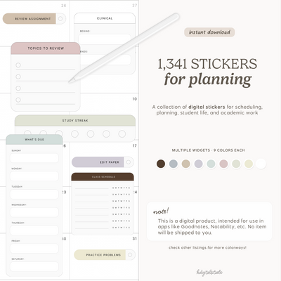Student Widgets in Muted KDigitalStudio