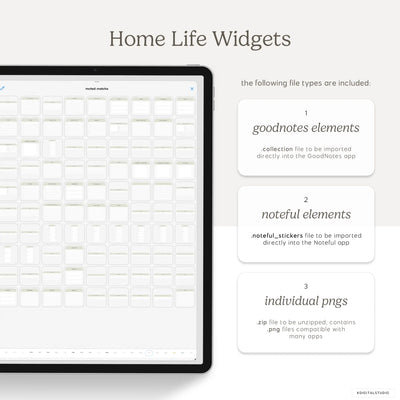 Home Life Widgets in Muted KDigitalStudio