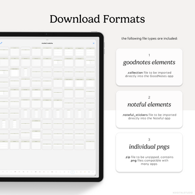 download formats for muted planning widget stickers