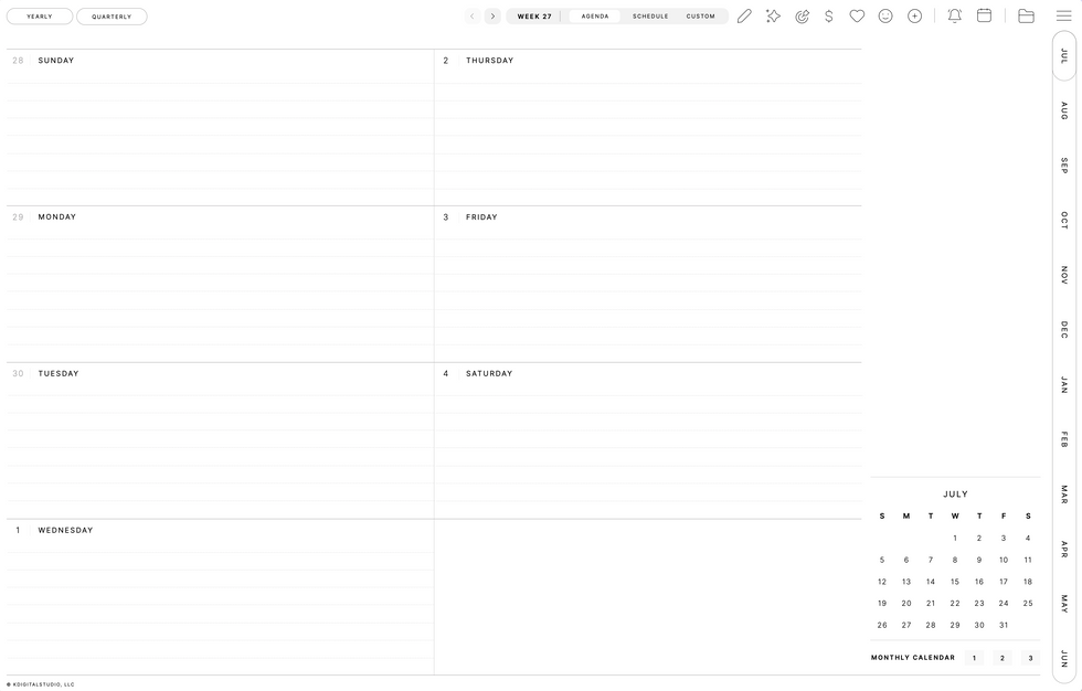 Planner page