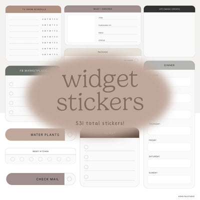 Home Life Widgets in Neutrals KDigitalStudio