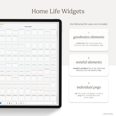 Home Life Widgets in Pastels KDigitalStudio