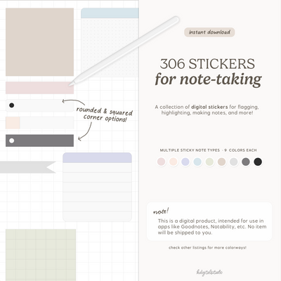 Sticky Notes, Flags, and Tags (Pastels) KDigitalStudio