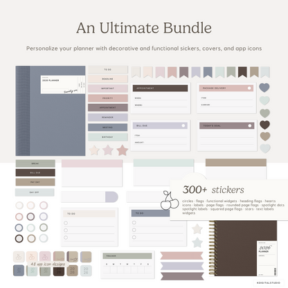 Cyberry 2026 Digital Planner in Portrait