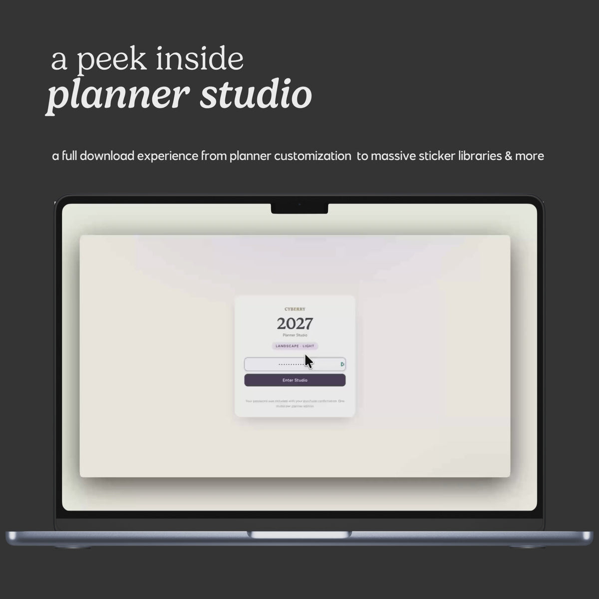 Cyberry 2027 Digital Planner BUNDLE (Dark Mode)