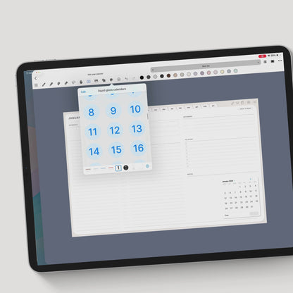 Liquid Glass Inspired Digital Stickers