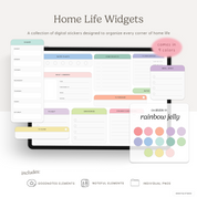Home Life Widgets in Rainbow Jelly