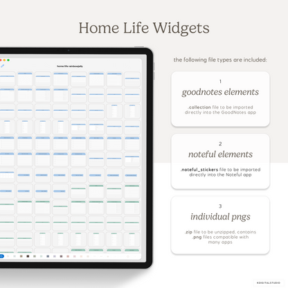 Home Life Widgets in Rainbow Jelly