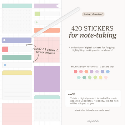 Sticky Notes, Flags, and Tags (Rainbow Jelly) KDigitalStudio