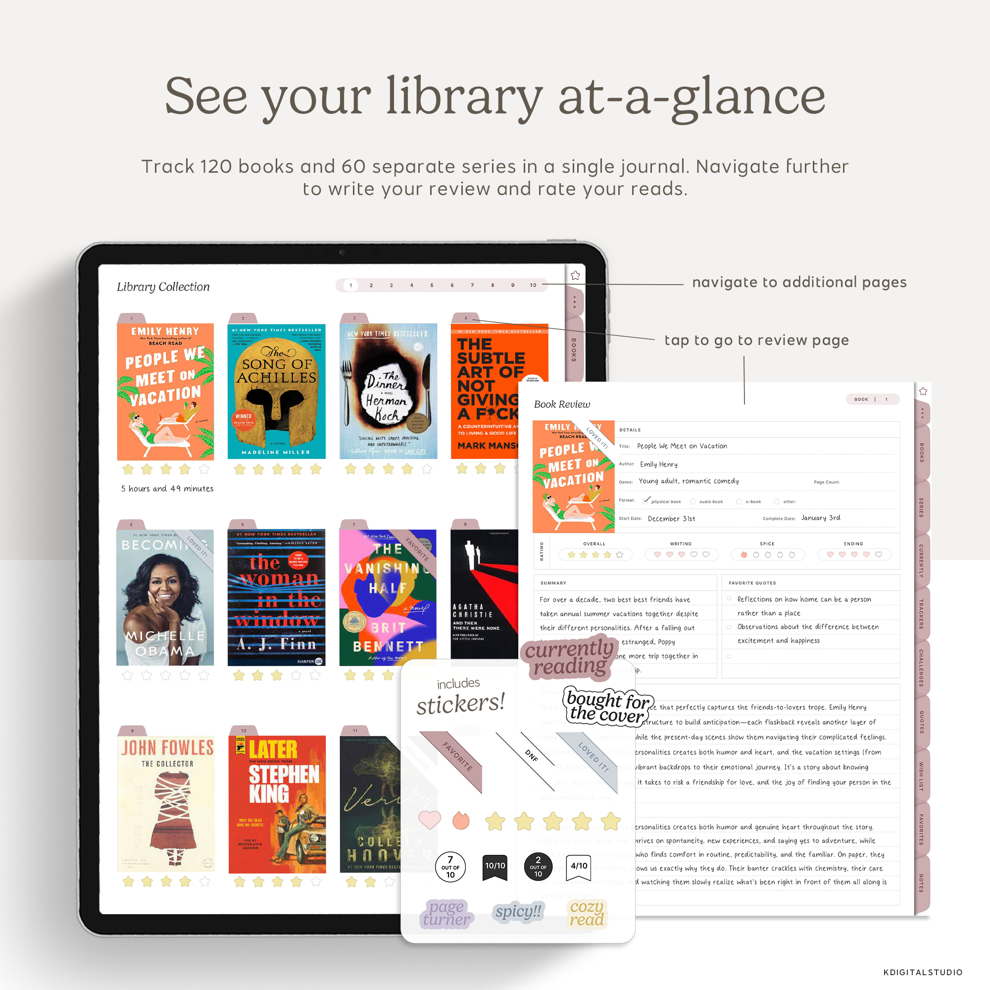 Digital Reading Journal (with Smart Shortcut!)