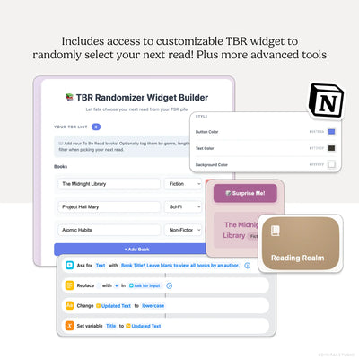 Reading Realm Notion System KDigitalStudio