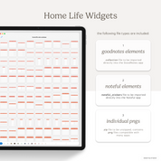 Home Life Widgets in Retro Rainbow