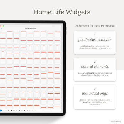 Home Life Widgets in Retro Rainbow KDigitalStudio