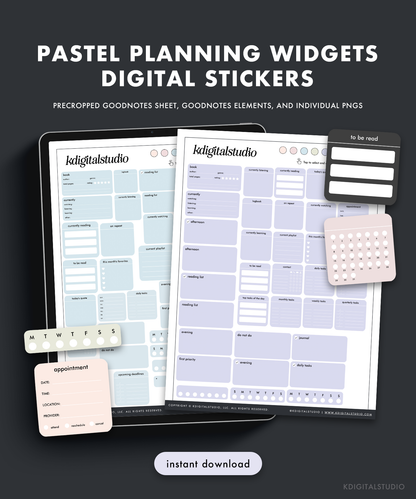 Pastel Planning Widgets
