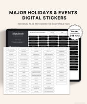 Major Holidays & Events (Neutrals) Digital Stickers