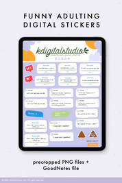 Pegatinas digitales iOS para adultos