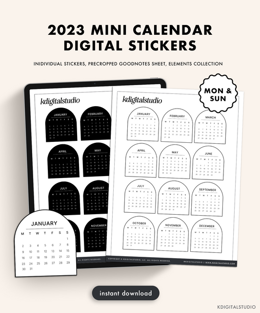 Mini Calendars 2023 (Arch)