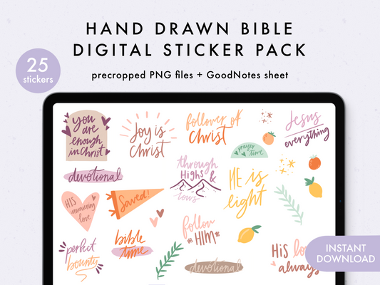 Hand Drawn Bible Stickers