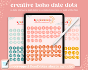 Date Dots Digital Stickers