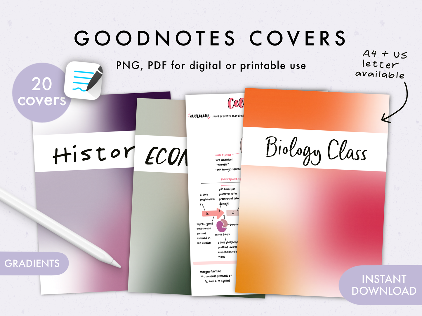 Degradados Cubiertas GoodNotes