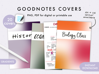 Gradients GoodNotes Covers