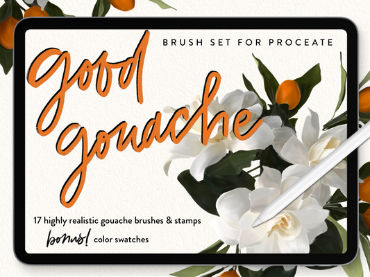 Good Gouache Procreate Brush Set