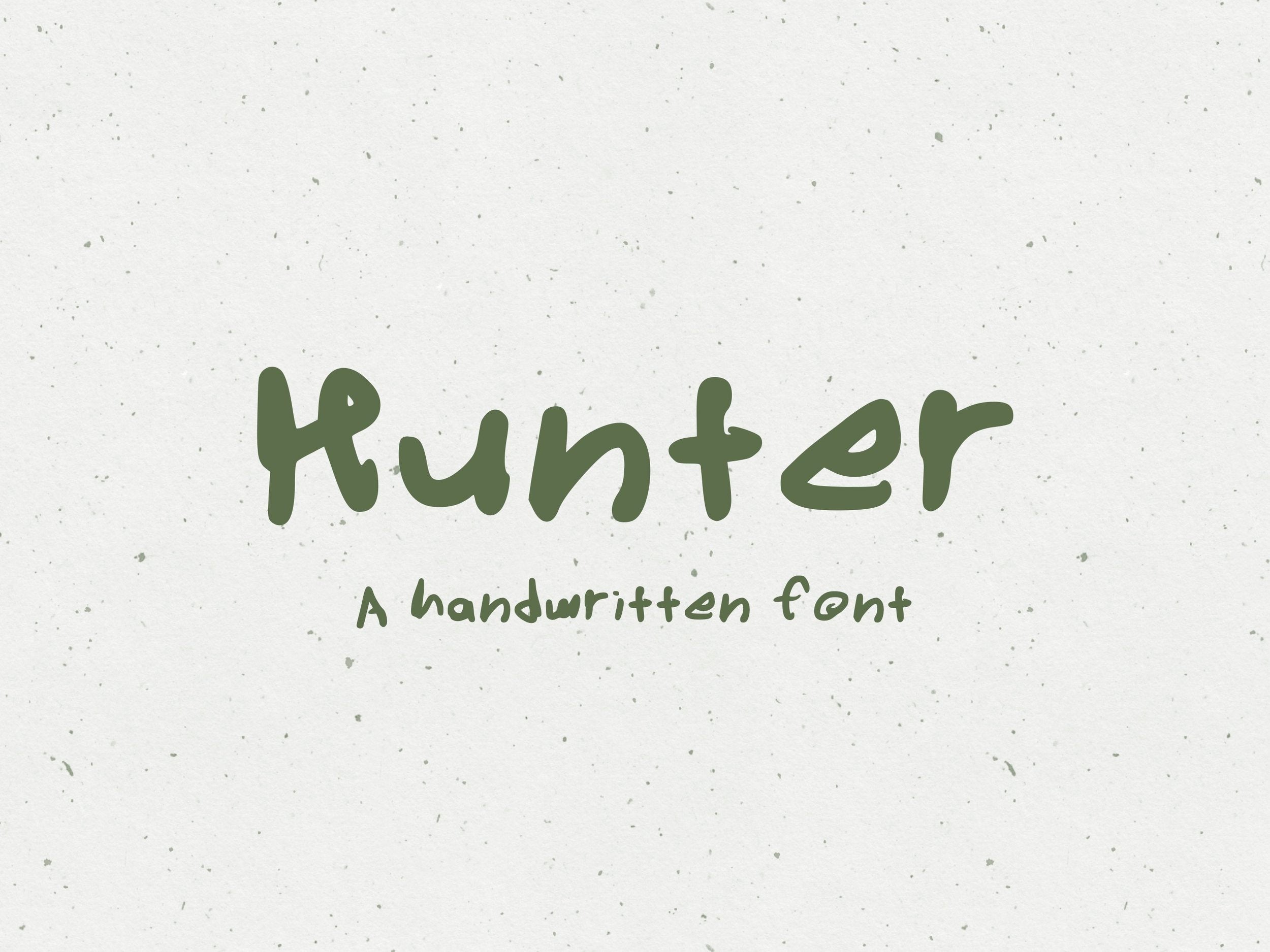 Hunter Font – KDigitalStudio