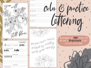 Botanical Lettering & Coloring Workbook