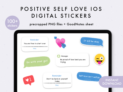 Self Love iOS Digital Stickers