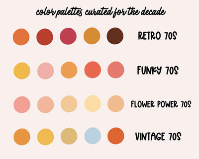 70s Lettering Brush and Stamp Set for Procreate KDigitalStudio